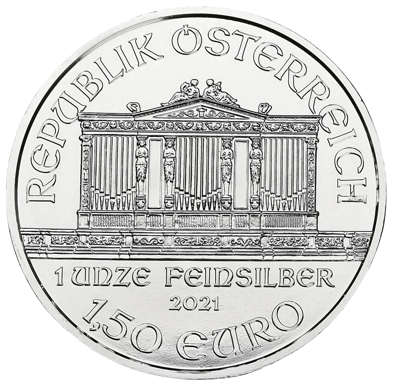 2021 1oz Silver Austrian Philarmonic