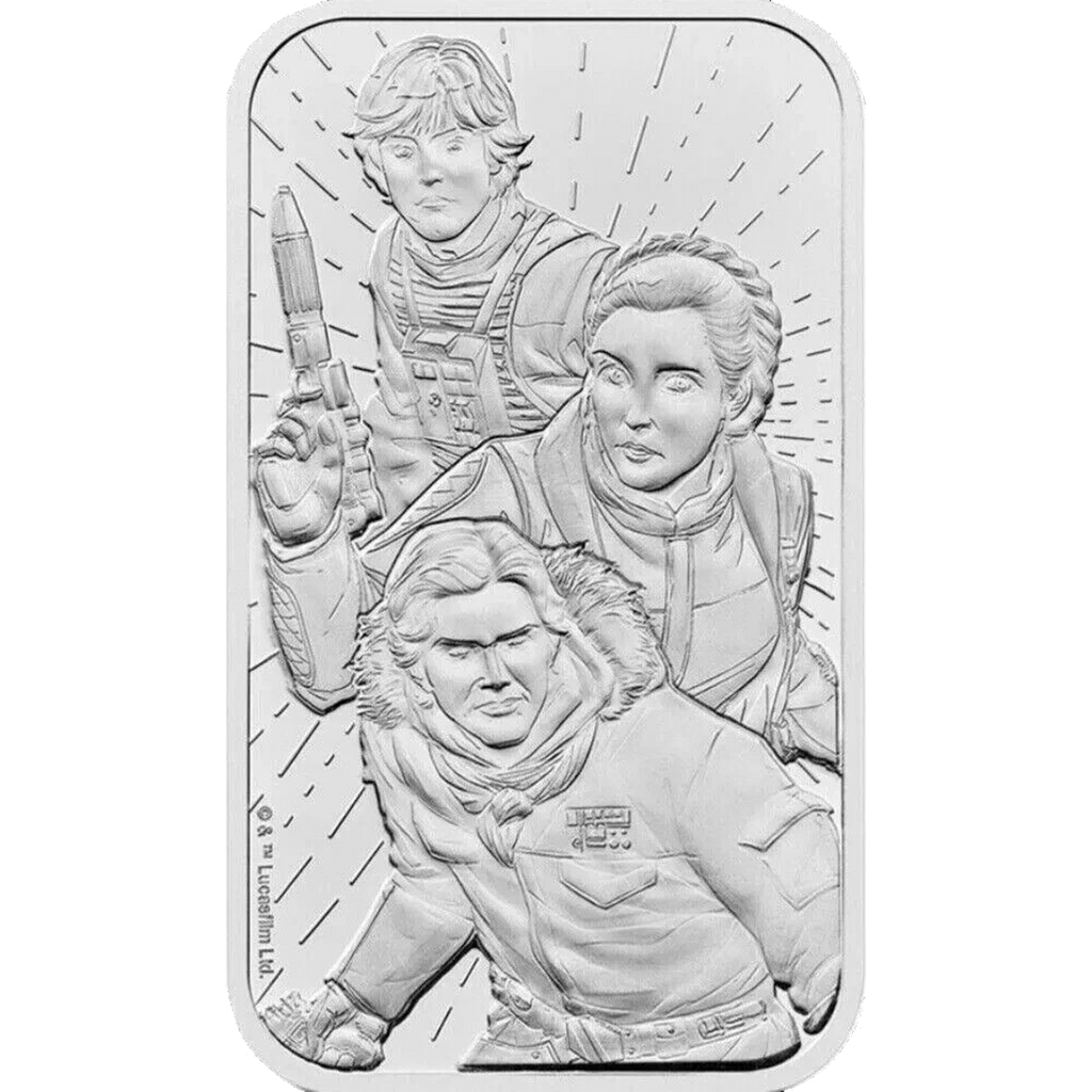 2024 1oz Silver United Kingdom Star Wars Light Side Bar