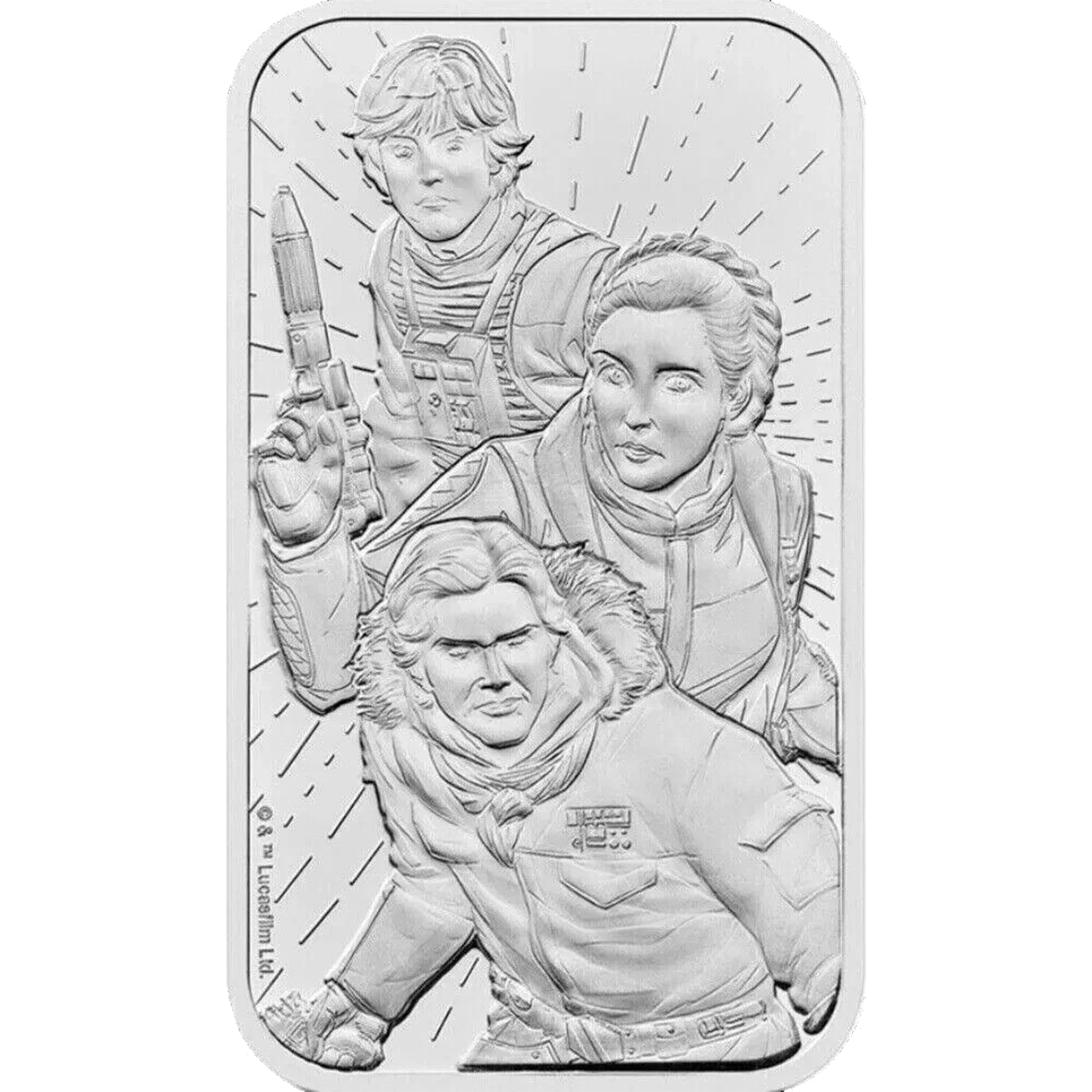 2024 1oz Silver United Kingdom Star Wars Light Side Bar